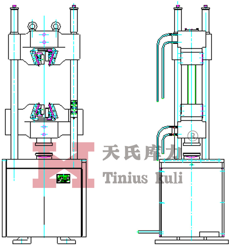 主機示意圖(正向 側向)